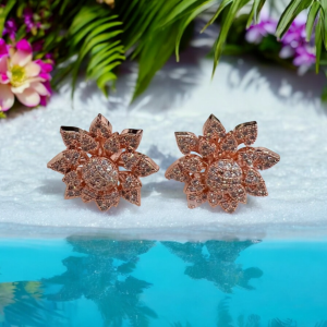 Beautiful Flower Western Gold Jewelry