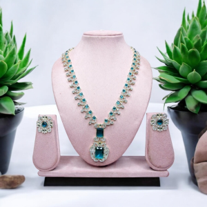 Exquisite Designer Rama Green Fashion Jewelry Set