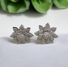 Beautiful Flower Western Silver Jewelry