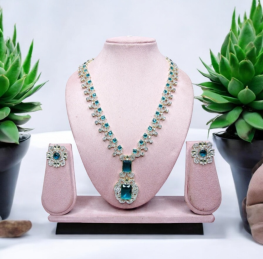 Exquisite Designer Rama Green Fashion Jewelry Set